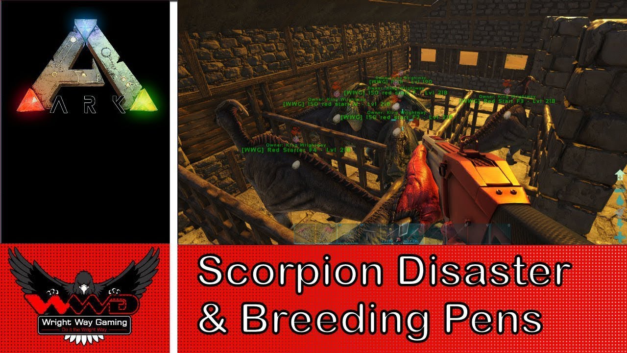 ark survival evolved admin commands Ark Survival Evolved - Scorpion Tame Fail & Breeding Pens EP7