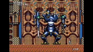 Gameplay snippet : Atomic Runner : Stage 6 : Mega drive