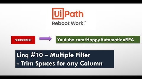 #10 Linq - Trim Spaces and Multiple Filter