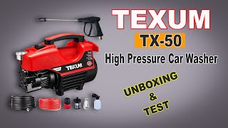 Texum TX-50 Portable High Pressure Car Washer || Texum Pressure Washer || Unboxing & Test