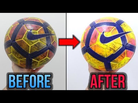 GET RID OF TURF STAINS! - HOW TO CLEAN YOUR FOOTBALL/SOCCER BALL - TUTORIAL