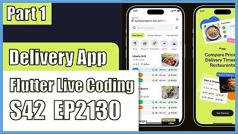 [Flutter] Flutter Live Coding EP2130 (Delivery App UI Part 1)