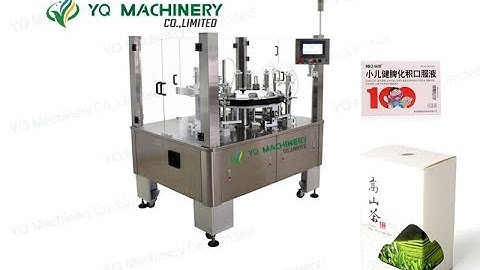 Automatic packing line for rotary cartoning machine and 10 boxes shrink wrapping machine