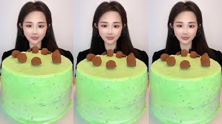 Asmr🍰Eating Chocolate Cake🍰 (Soft And Waxy Sound) 크림 먹방 Mukbang Satisfying