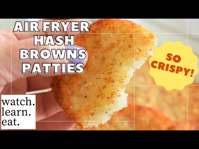 Frozen Hash Browns in Air Fryer (Trader Joe's Patties) - Home