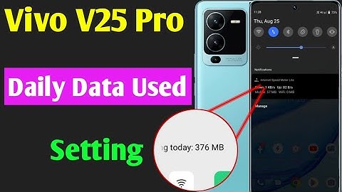 vivo v25 pro 5g data usage setting | vivo v25 pro 5g me daily data use Kaise dekhe