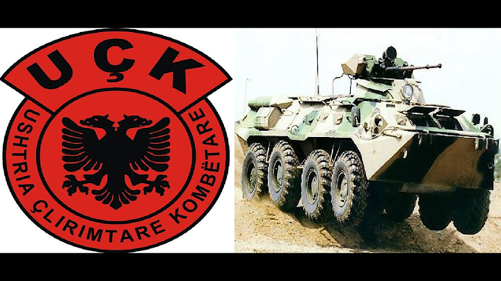 Captured Macedonian Army APC BTR-80 by Albanians UCK during War in Tetova 2001