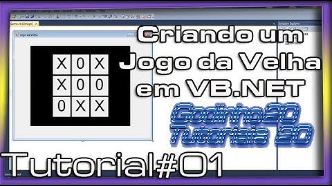 Criando JOGO DA VELHA no VISUAL BASIC | Tutorial#01