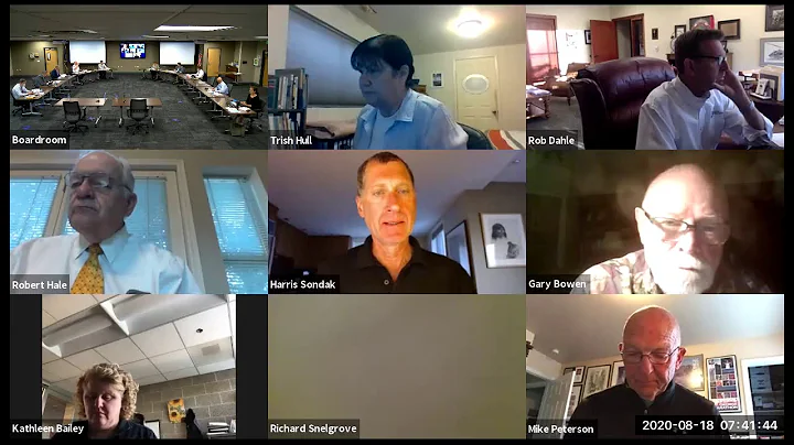 UFA Board Meeting August 18, 2020