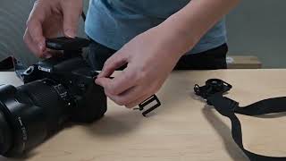 How to Install the Safety Tether of waka Rapid Camera Neck Strap