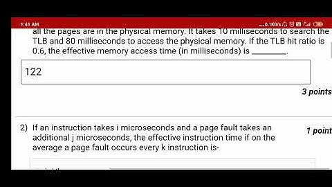 Operating system nptel assignment 6 solutions