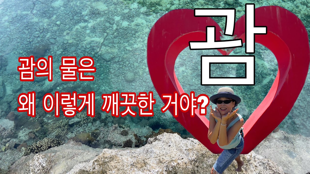괌의 물은 왜 이렇게 깨끗한 거야? 