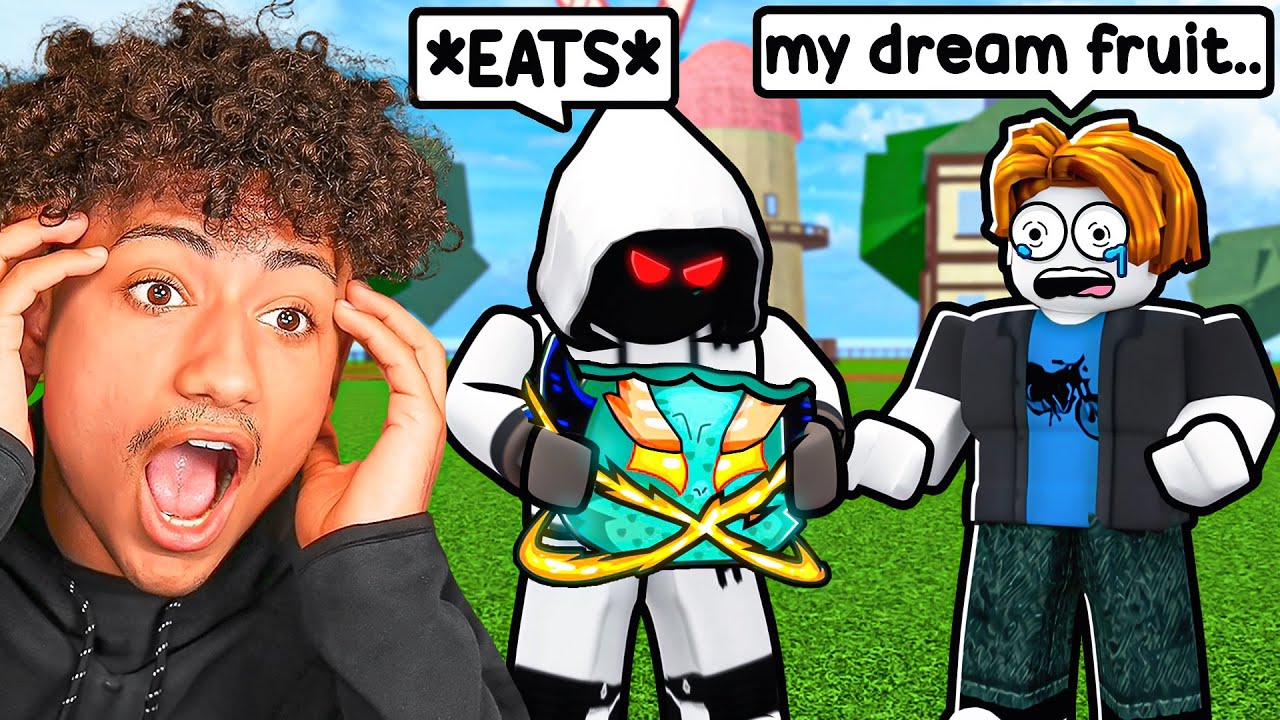 Eating NOOBS Dream Fruits In Front Of Them In Blox Fruits..