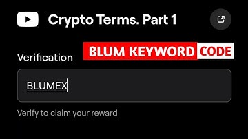 Crypto Terms. Part 1 Blum Video Code | Blum New Video Keyword Code |Blum Listing Date |Token Burning