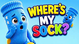 Where's My Sock 🧦 | Fun Kids Song | English Nursery Rhyme | GVK Kids Rhymes
