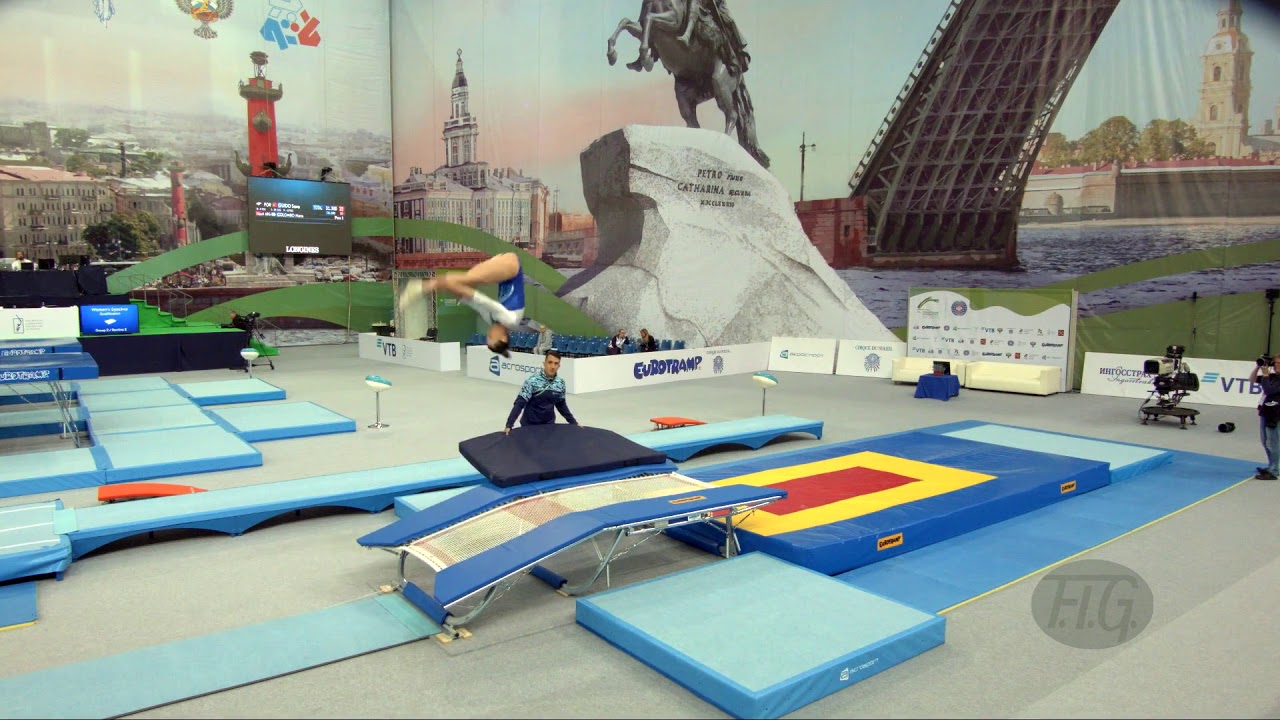 Youtube video: COLOMBO Mara (ARG) - 2018 Trampoline Worlds, St. Petersburg (RUS) - Qualification Double Mini R1