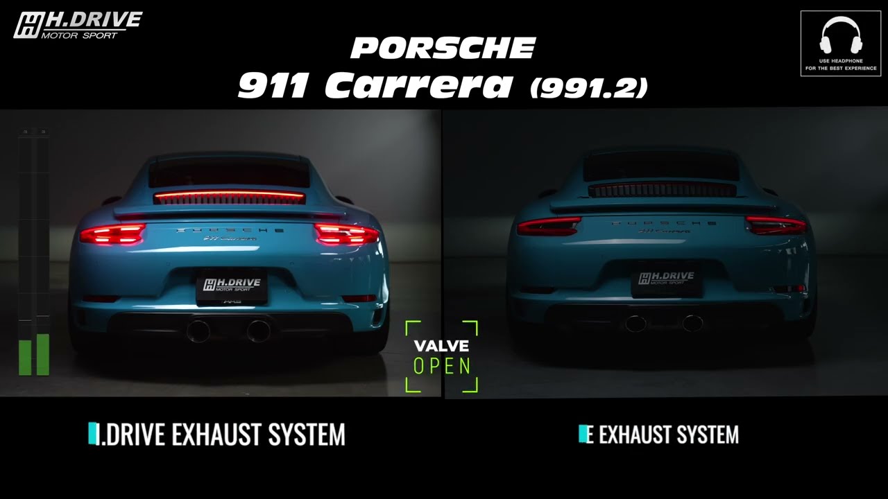 Sound Check Porsche 911 Carrera (991.2) with H.Drive Titanium Exhaust System