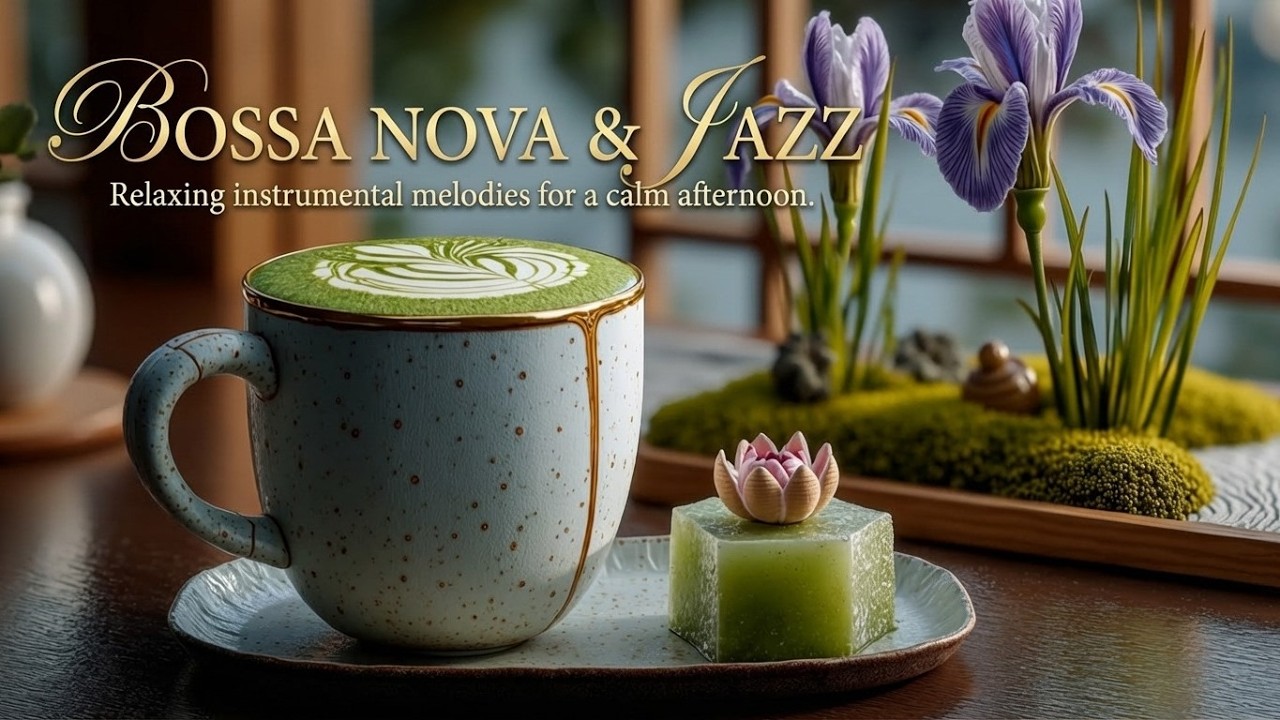 Весеннее утро с уютным босса-нова джазом для отдыха, концентрации и работы