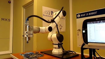 Taladrado, avellanado y lijado con robot colaborativo Elfin