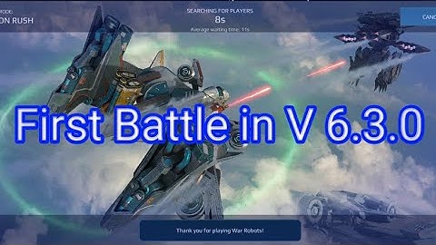 First Battle in new update 6.3.0 war robots 2020