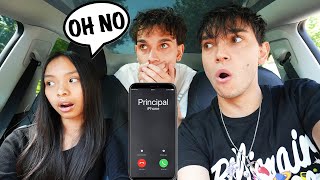 SNEAKING OUR LITTLE SISTER OUT OF SCHOOL! (BAD IDEA)