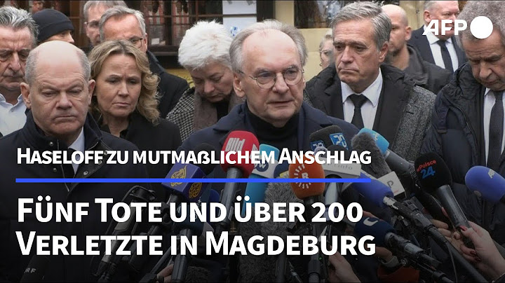 Haseloff: Fünf Tote und mehr als 200 Verletzte in Magdeburg | AFP