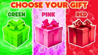 CHOOSE YOUR GIFT GREEN PINK RED 🎁🌈🦪 ELIGE TU REGALO 🎁🎁 ESCOLHA O SEU PRESENTE VERDE ROSA VERMELHO 🎁🎁