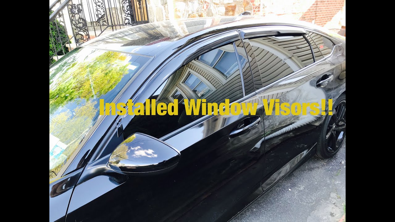 2018 2019 2020 honda accord sport 1.5t window visors mod - YouTube