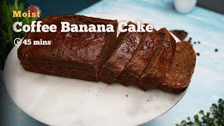 How to Make the Best Coffee Banana Cake Ever | Deliciously Moist Coffee Banana Cake | Cookd screenshot 5