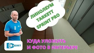 Каландрированный линолеум Tarkett Sprint Pro. Отзыв о характеристиках и фото в интерьере 2024 год.