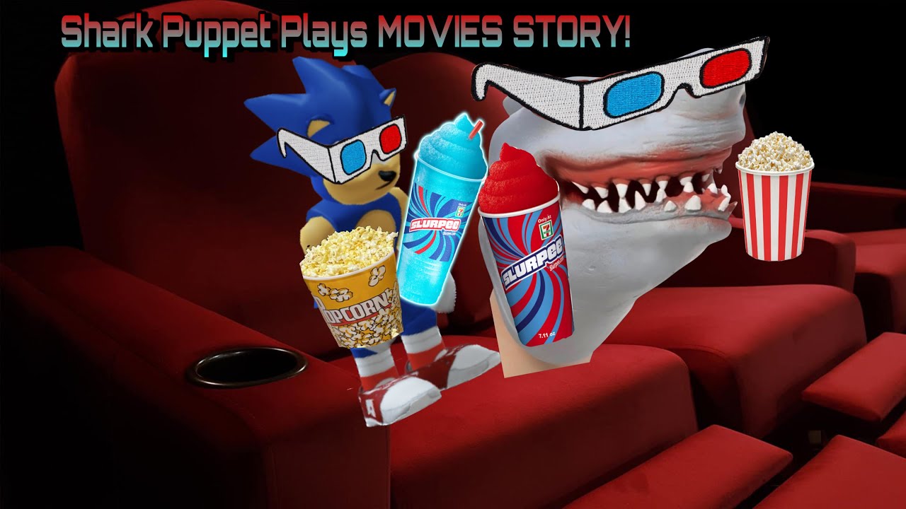 SHARK PUPPET PLAYS: SCARY MOVIE STORY!!! - YouTube