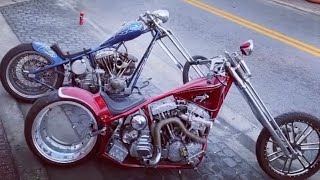 Billy Lane Hubless Custom Panhead Shovelhead Chopper Motorcycle Gas Tank Fabrication Choppers Inc HD