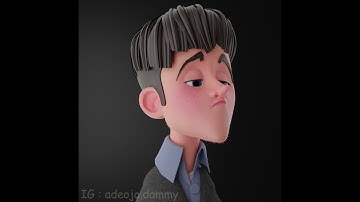2d to 3d, character sculpting process (Timelapse)
