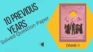 DNHE-01 PREVIOUS YEARS SOLVED QUESTION PAPER II Dnhe 01 Solved Question Paper June 2020