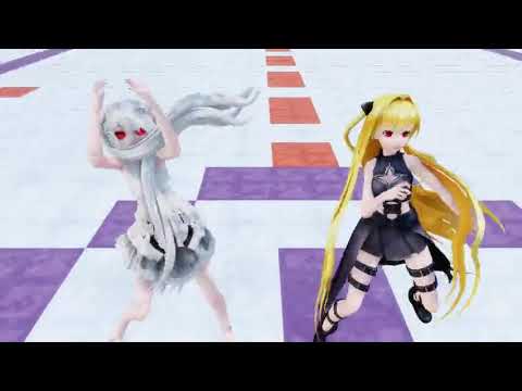 【MMD】No Title-小暗＆黑化miku（你们老婆真棒~）