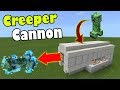 How to Make a CREEPER CANNON | Minecraft PE