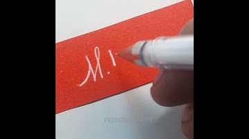 M. Rohith - Name Request with White Pen . Calligraphy, #shorts #handlettering