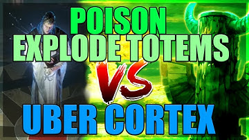 Pathfinder Poison Explode Totems vs Uber Cortex - Path of Exile Crucible 3.21