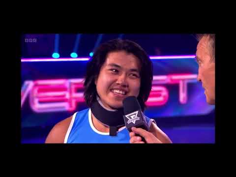 Gladiators series 3 episode 4 (viper vs hinley full round, Everest) (viper tells Bradley to retire)