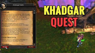 Khadgar Quest Wow Tbc