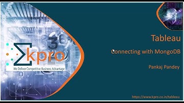 5. Connecting Tableau with MongoDB