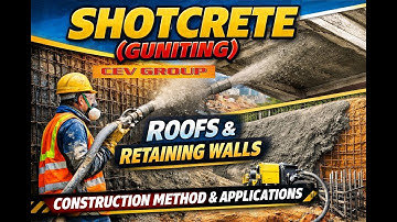 SHOTCRETE (GUNITING) TECHNIQUE FOR ROOFS & RETAINING WALLS | CONSTRUCTION METHOD, & APPLICATIONS