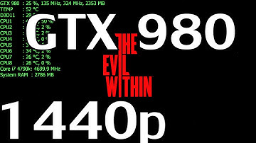 The Evil Within | ULTRA 60FPS - 2560X1440 | GTX 980 & i7 4790k