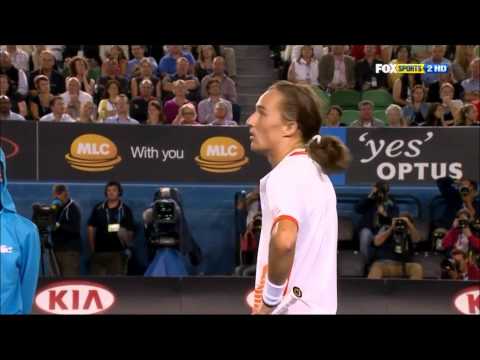 Alexandr Dolgopolov Gets Upset After Bad Call