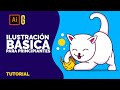 Illustrator Tutorial | Ilustración Básica para Principiantes | Basic Illustration for Beginners