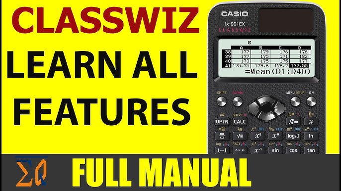 Casio FX-991 EX classwiz calculator tutorial (perfect for algebra