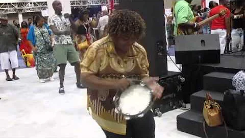 New Orleans "Tambourine Lady" Essence Fest 2014