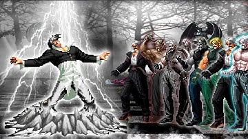 [Mugen KOF] Orochi Iori QS Lv 2 Vs Ultimate Bosses Rugal Bernstein TEam