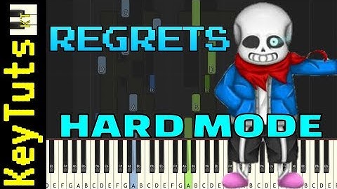 Learn to Play Regrets from Glitchtale (Undertale AU) - Hard Mode