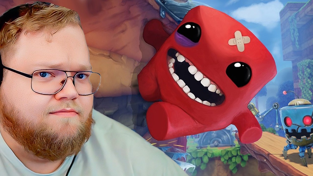 T2x2 ИГРАЕТ в SUPER MEAT BOY 3D